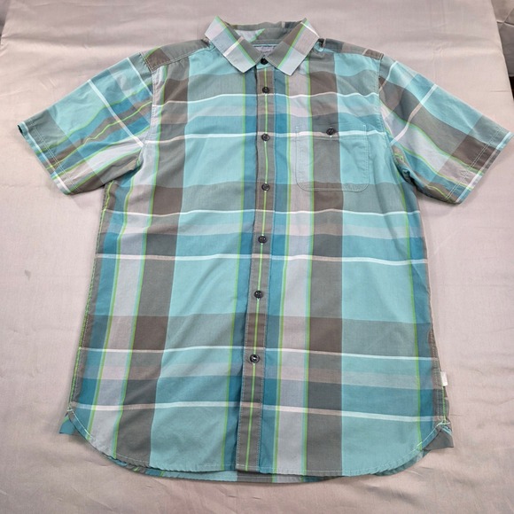 The North Face Mens‎ Plaid Short Sleeve Button Up Shirt - Medium - Picture 1 of 7
